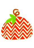 HAPPY EVERYTHING CHEVRON PUMPKIN MINI ATTACHMENT - A. Dodson's