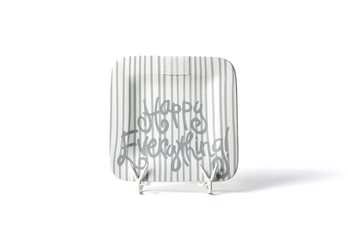 HAPPY EVERYTHING STONE SKINNY STRIPE 9.25 MINI PLATTER - A. Dodson's