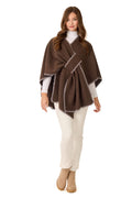 Hayword Blanket Stitch Poncho by Mud Pie