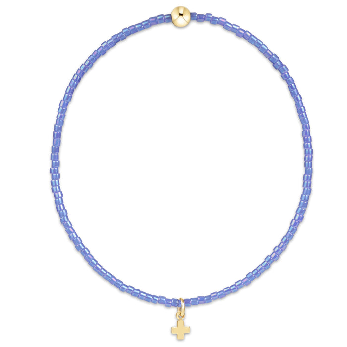 enewton Hope Classic Signature Cross bracelet in Bright Blue