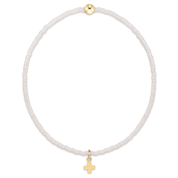 enewton Hope Classic Signature Cross bracelet in Milkshake