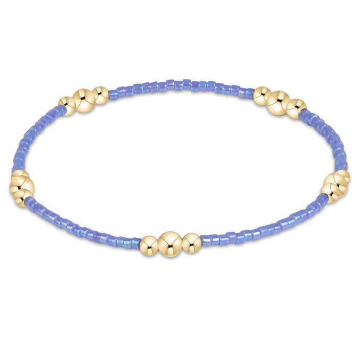 enewton Hope Purpose Gold bracelet in Bright Blue