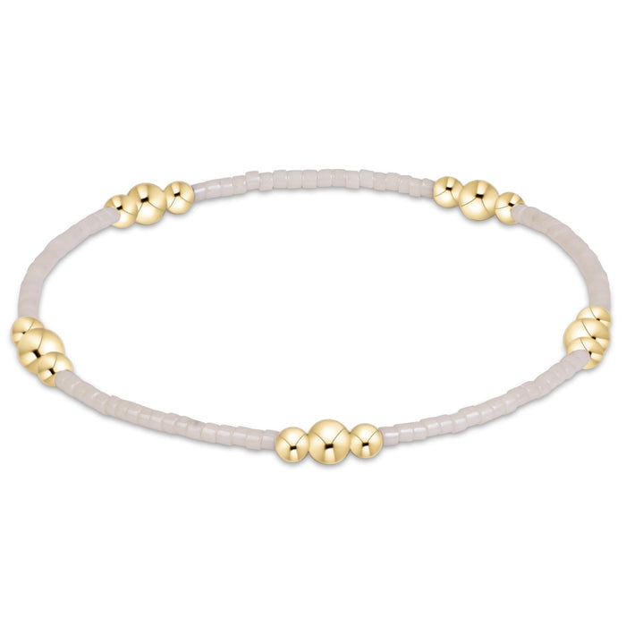 enewton Hope Purpose Gold bracelet in Milkshake