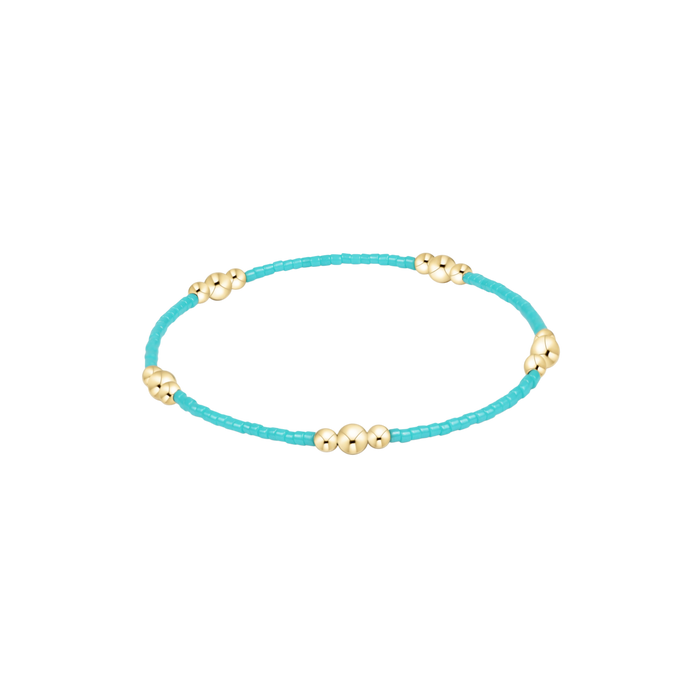Hope Purpose Gold Bracelet - Turquoise by Enewton