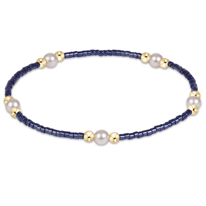 enewton Hope Purpose Pearl bracelet in Navy