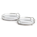 Hudson Mirrored Trays, Set Of 2