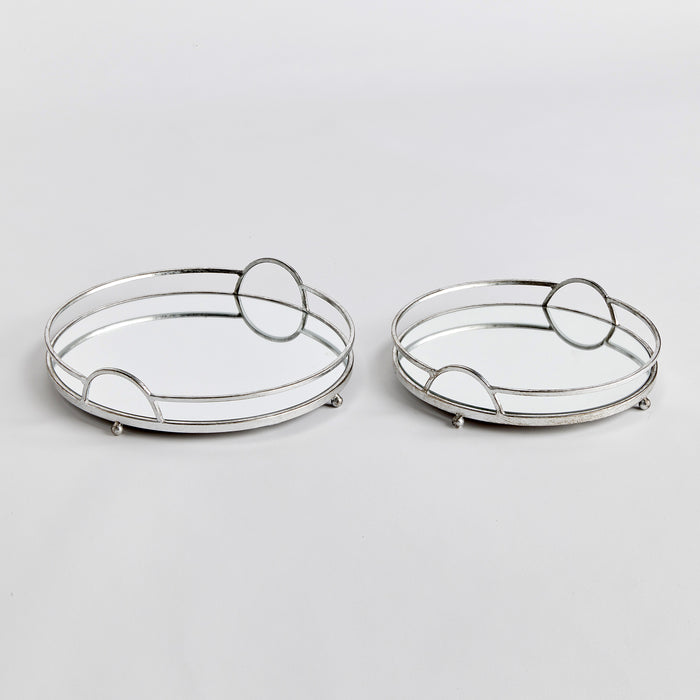 Hudson Mirrored Trays, Set Of 2 - View 2