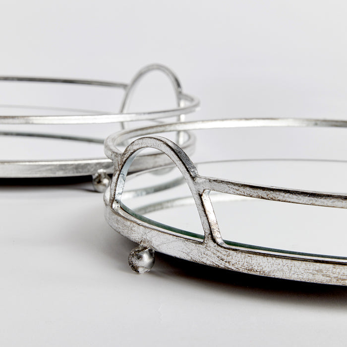 Hudson Mirrored Trays, Set Of 2 - View 3