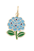 Hydrangea Bouquet Charm in Blue by Canvas