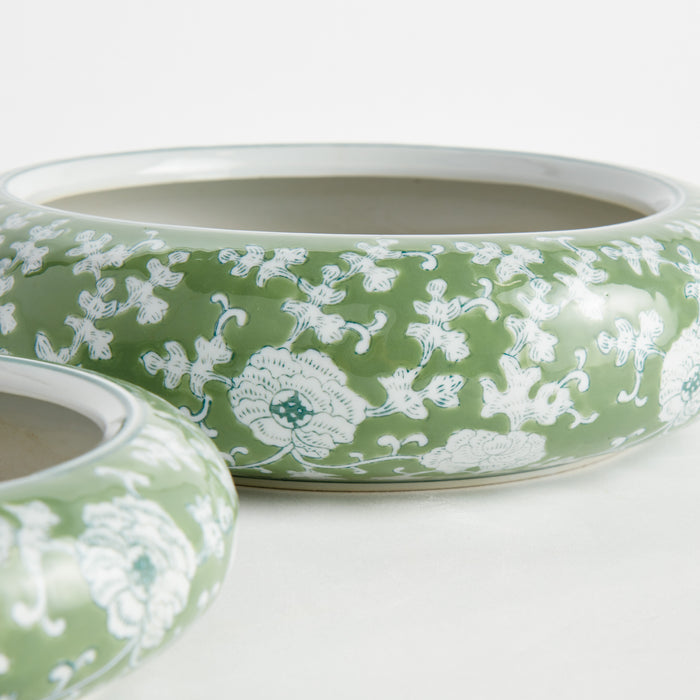 Imperial Lotus Low Pots Large, Set Of 2 - View 3