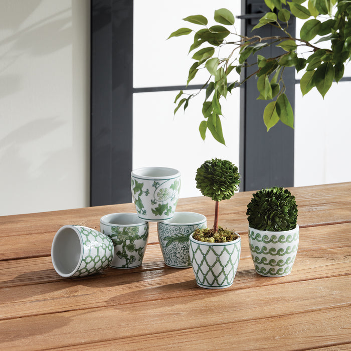 Imperial Mini Flower Pots, Set Of 6 - View 5