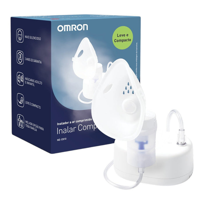 Inalador e Nebulizador Inalar Compact Omron NE-C810 - FisioStore