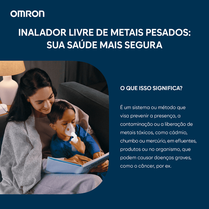 Inalador e Nebulizador Inalar Compact Omron NE-C810 - FisioStore