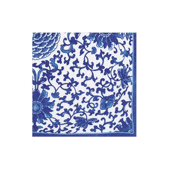 INDIGO GARDEN BLUE/WHITE - NAPKIN COCKTAIL