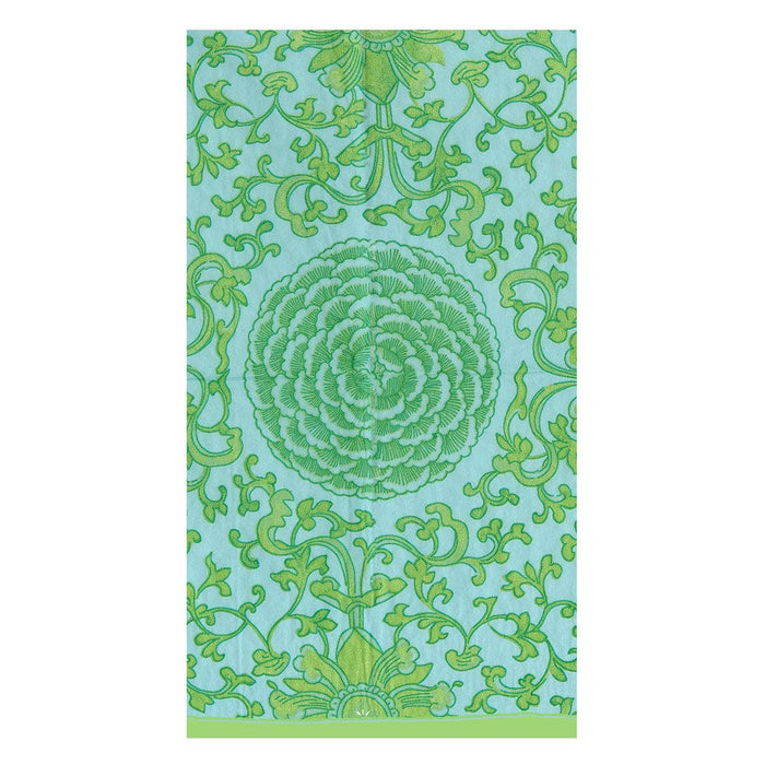 INDIGO GARDEN JADE/TURQUOISE - GUEST TOWEL