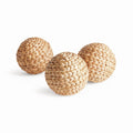 Jace Water Hyacinth Orbs 4.5", Set Of 3
