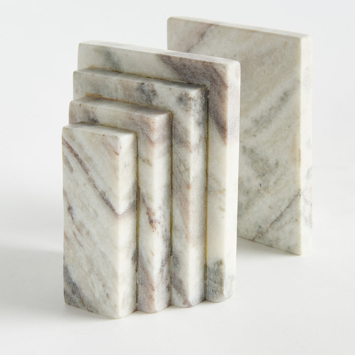 Jaqueline Marble Bookends St/2 - View 3