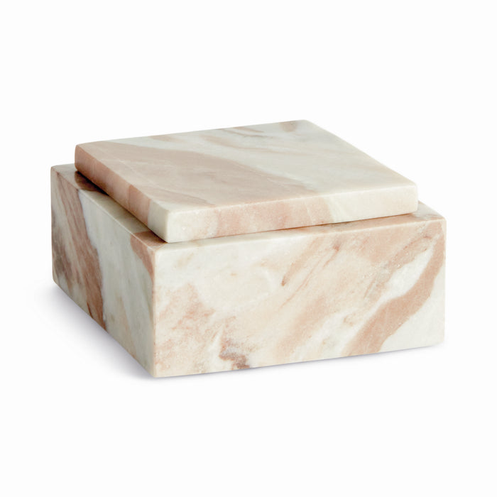 Jaqueline Marble Square Lidded Box Short
