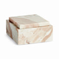Jaqueline Marble Square Lidded Box Short