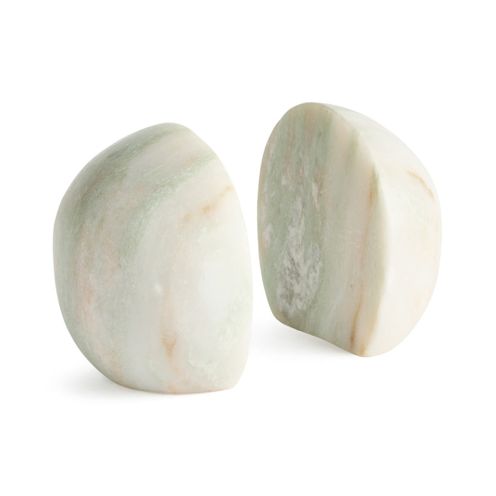 Jocelyn Marble Bookends St/2