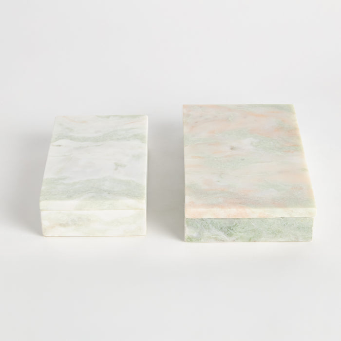 Johanna Marble Lidded Boxes, Set Of 2 - View 4