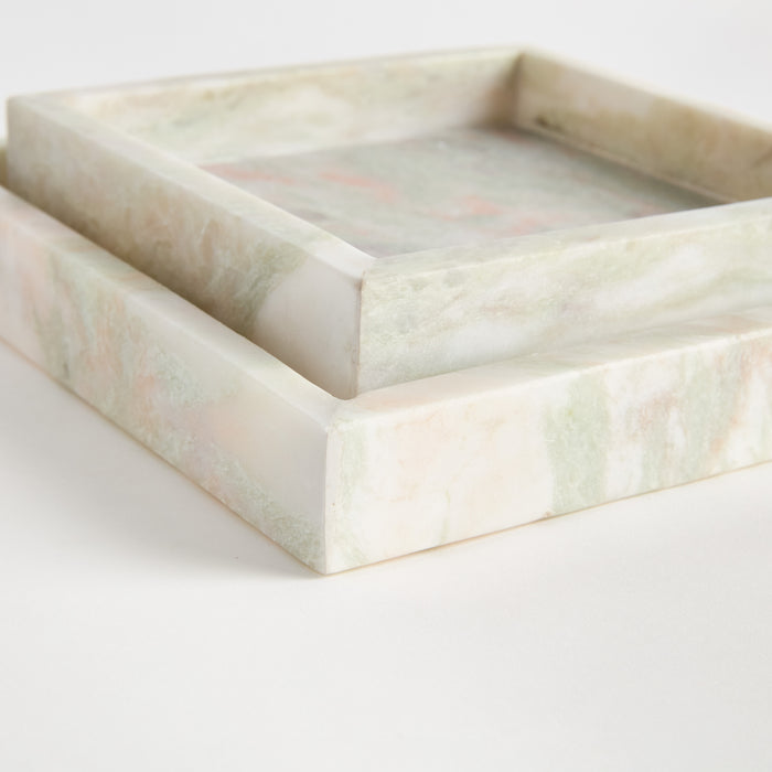 Johanna Square Marble Trays Small, Set Of 2 - View 5