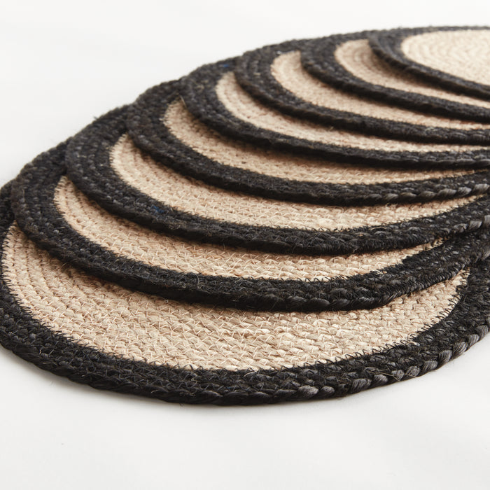 Jute Coil Oval Placemats, Set Of 8 - View 2