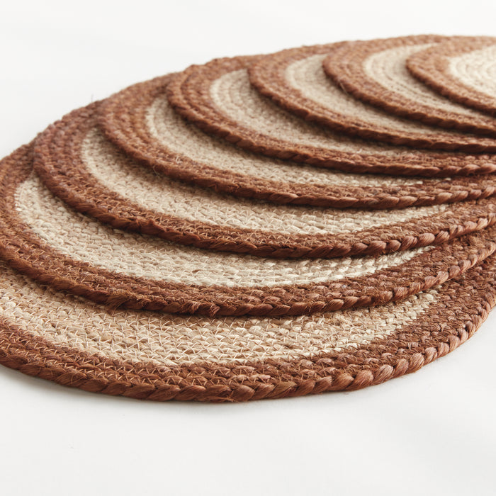 Jute Coil Oval Placemats, Set Of 8 - View 2