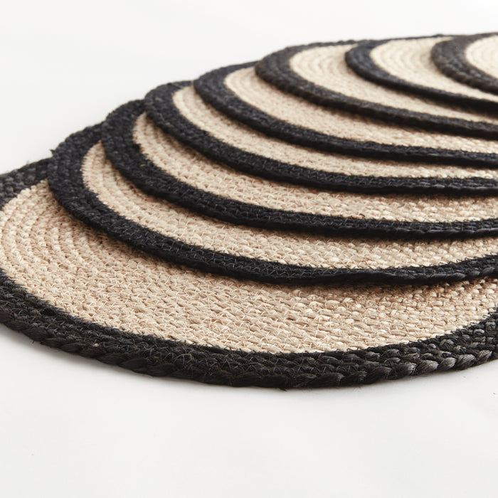 Jute Coil Round Placemats, Set Of 8 - View 2