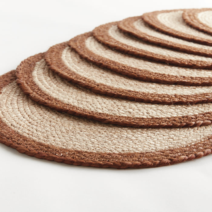 Jute Coil Round Placemats, Set Of 8 - View 2
