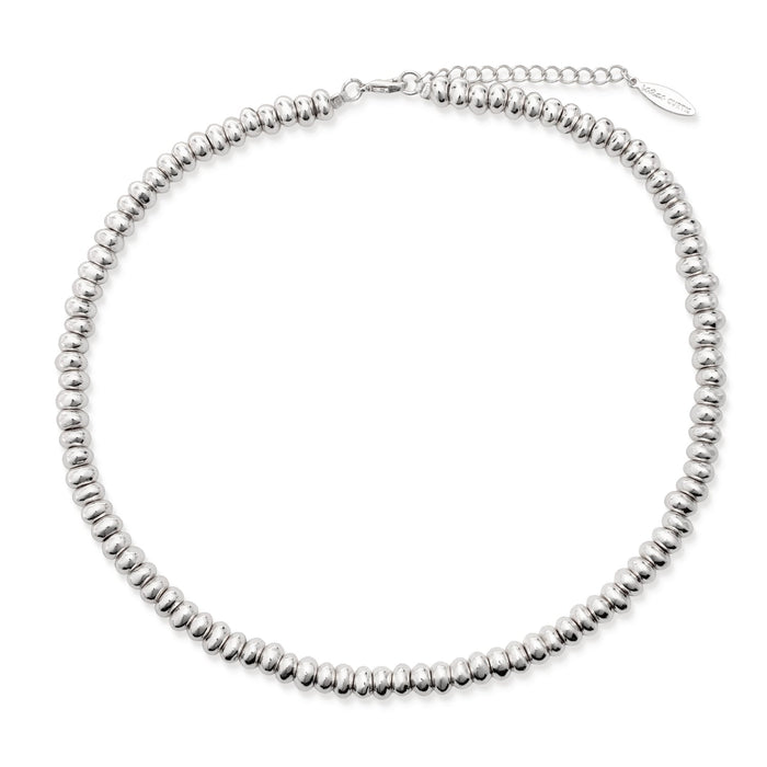 Kassidy Silver Beaded Necklace by Leslie Curtis Jewelry