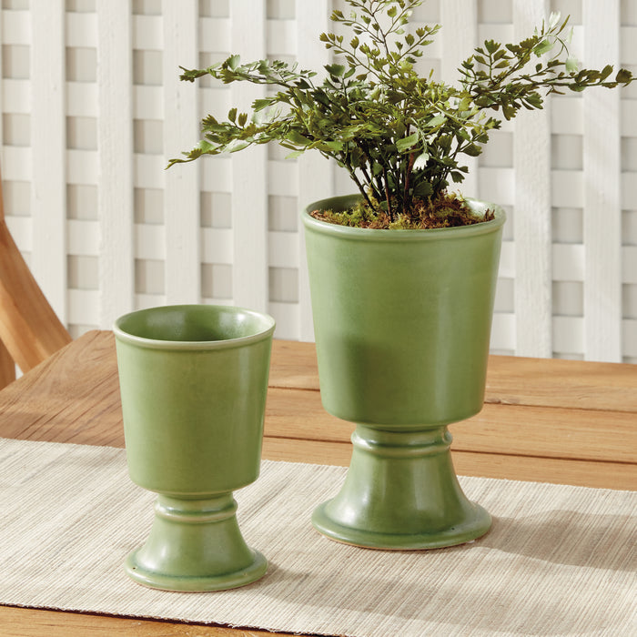 Kelcy Footed Cachepots, Set Of 2 - View 4