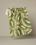 Kiwi Slices Tea Towel by Geometry