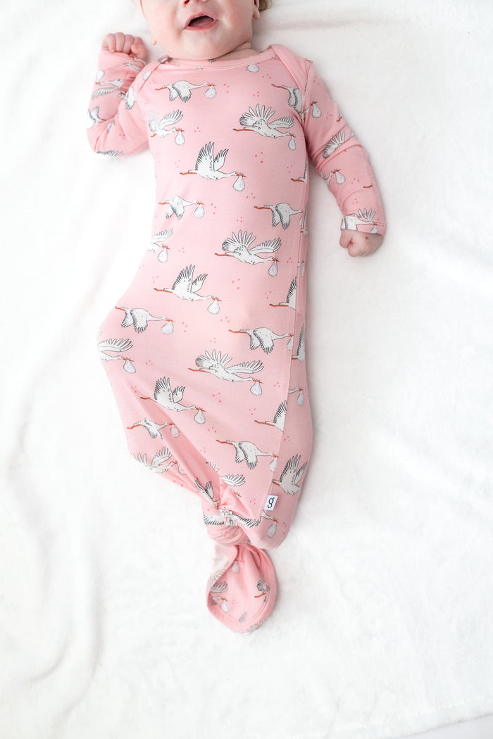 Knotted Gown - Stork Girl 0-3 Months by Goosies - A. Dodson's