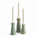 Libbey Taper Holders, Set Of 3