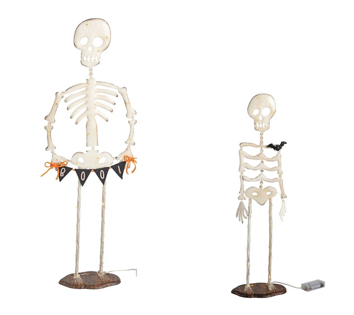 Light Up Skeleton Sitter by Mud Pie