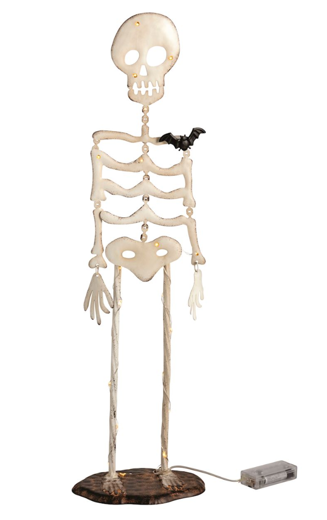 Light Up Skeleton Sitter by Mud Pie