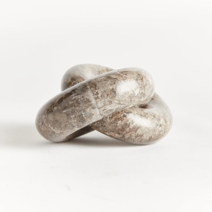 Linked Marble Rings Sculpture - View 2