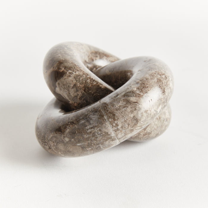 Linked Marble Rings Sculpture - View 3