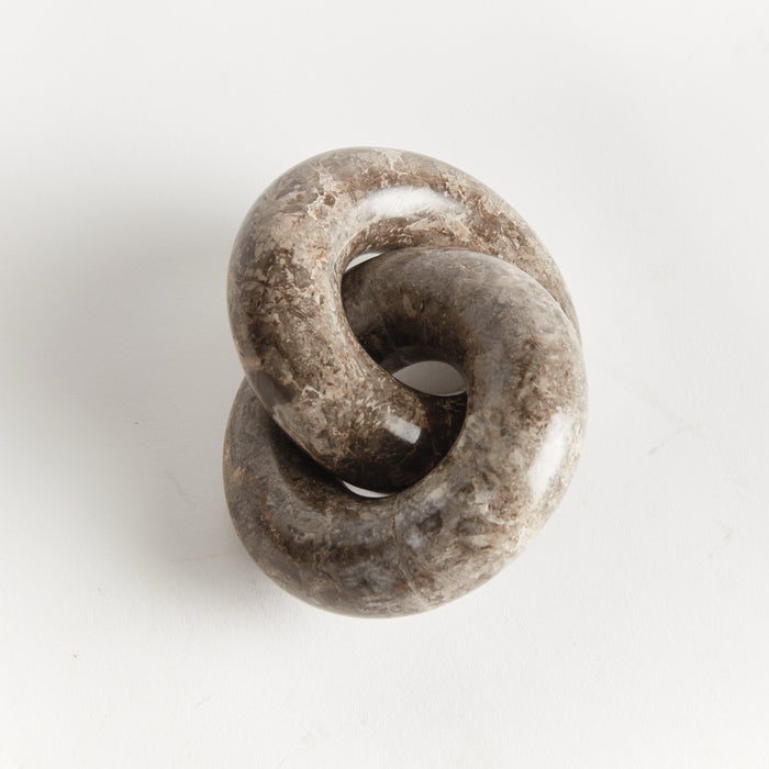 Linked Marble Rings Sculpture - View 4