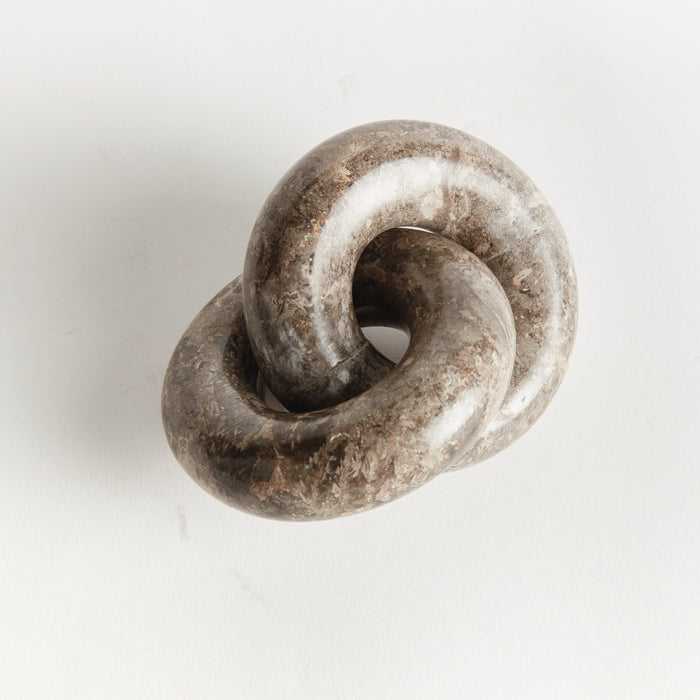 Linked Marble Rings Sculpture - View 5