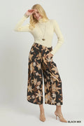 Livy Floral Dot Wide-Leg Pants