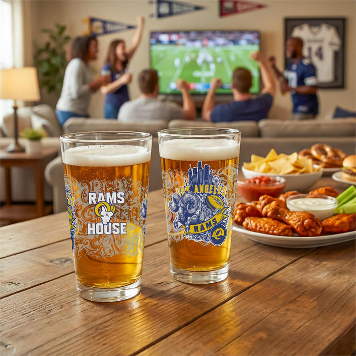 Los Angeles Rams 16oz Glass Pint