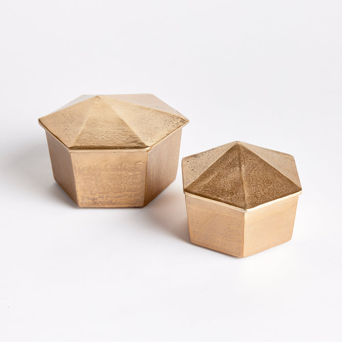 Luca Lidded Boxes, Set Of 2 - View 2