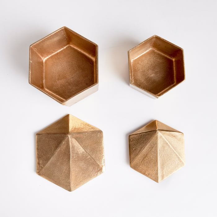 Luca Lidded Boxes, Set Of 2 - View 4