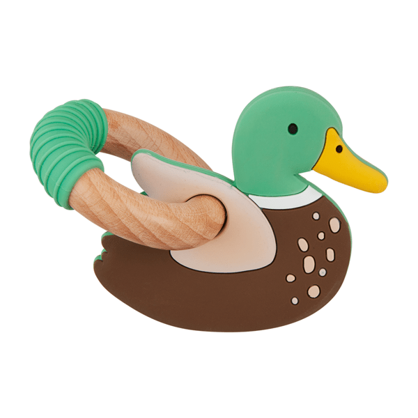 Mallard Ring Silicone Teether BY MUD PIE by MUD PIE