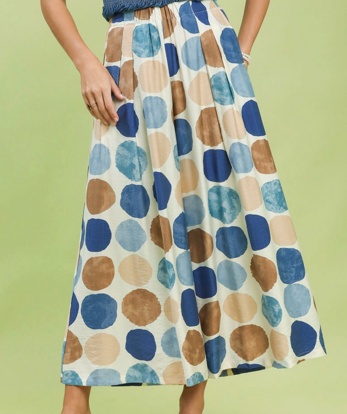 Mazie Polka Dot Wide-Leg Pants