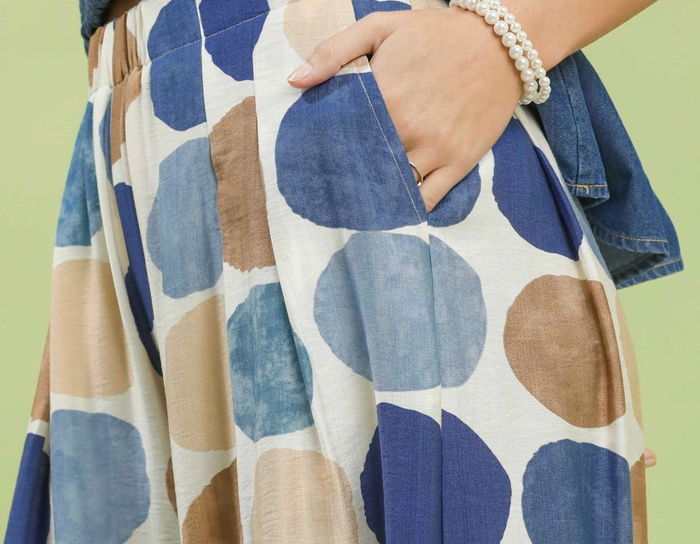 Mazie Polka Dot Wide-Leg Pants