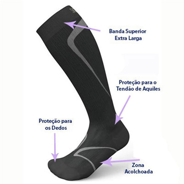 Meia de Compressão para Corrida Sigvaris Performance - FisioStore