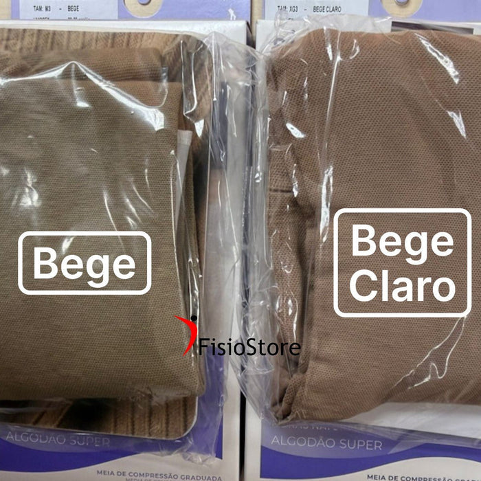 Meia Sigvaris 30 - 40 mmHg 3/4 Algodão Super - FisioStore